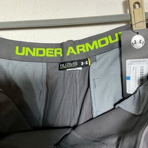 Under Armour Gray Shorts with Neon Accents